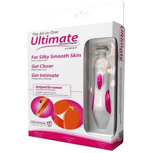 BMS Ultimate Personal Shaver Kit 2 Ladies: Precision Trimmer for Silky Smooth Skin - Model USK-2L - Women's Intimate Grooming Tool for Effortless Shaving - Multi-Attachment Bundle with 11 Stencils - Metal & ABS Plastic - Elegant Rose Gold