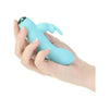BMS Enterprise Power Bullet Alices Bunny 4in 10 Function Bullet Vibrator Teal - Unleash Pleasure with the Ultimate Dual Stimulating Vibrator