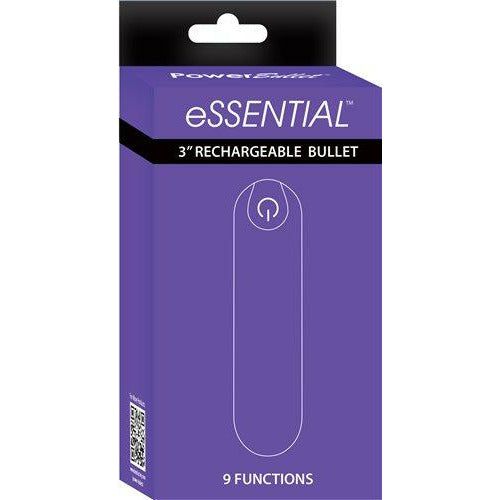 Powerbullet Essential Rechargeable Purple Bullet Vibrator - Intense Pleasure for All Genders