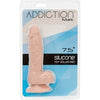 Addiction Mark 7.5 inches Beige Realistic Silicone Dildo for Sensual Pleasure - Adult Naughty Store