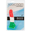 Addiction Leonardo L7RG 7-Inch Silicone Dildo - Unisex Multi-Colored Pleasure (Red, White, and Green)