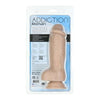 BMS Enterprises Addiction Roman 8in Silicone Dildo - Model R8-100 - Unisex Pleasure - Beige - Adult Naughty Store