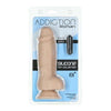 BMS Enterprises Addiction Roman 8in Silicone Dildo - Model R8-100 - Unisex Pleasure - Beige - Adult Naughty Store