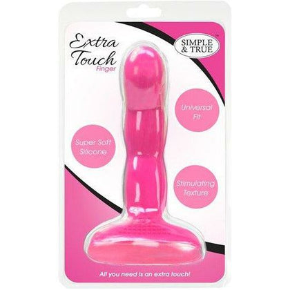 BMS Enterprises Extra Touch Finger Dong Pink - Model XTFD-001 - Universal Fit, Super Soft Silicone, Stimulating Texture, Flexible - Pleasure Enhancer for All Genders