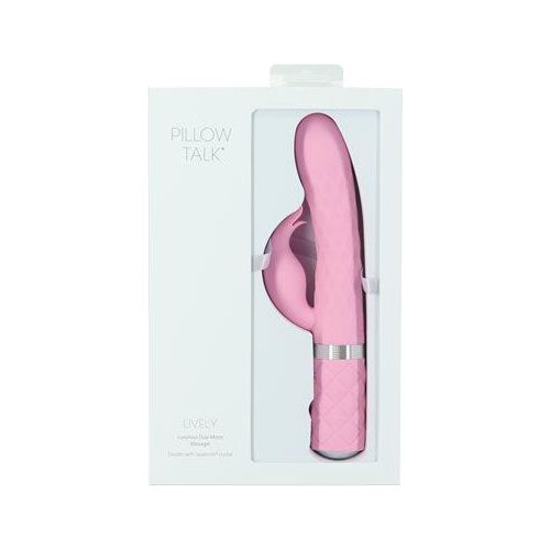 Pillow Talk Lively Dual Motor Massager Pink - Luxurious Dual Massager for Women, G-Spot and Clitoral Stimulation