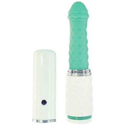 BMS Enterprises Pillow Talk Feisty Luxurious Thrusting & Vibrating Massager Teal - The Ultimate Pleasure Experience for Her
