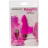 Powerbullet Rechargeable Naughty Nubbies Pink Silicone Finger Vibrator - Intense Pleasure for Women