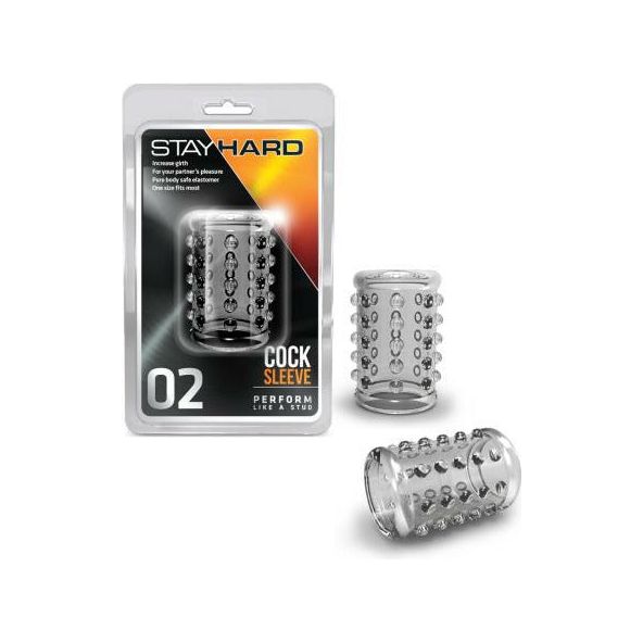 Stay Hard Cock Sleeve 02 Clear - The Ultimate Pleasure Enhancer for Men and Women