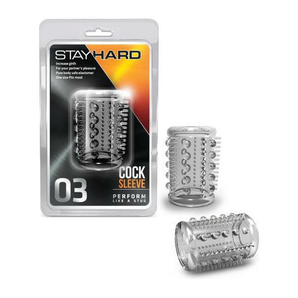 Stay Hard Cock Sleeve 03 Clear - A Sensational Enhancement for Intensified Pleasure and Stimulation