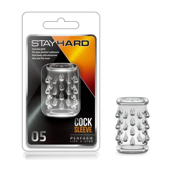 Introducing the Clear Stay Hard Cock Sleeve 05: The Ultimate Pleasure Enhancer for Him and Her