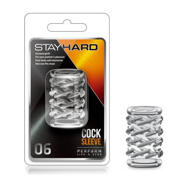 Stay Hard Cock Sleeve 06 Clear - The Ultimate Pleasure Enhancer for Men