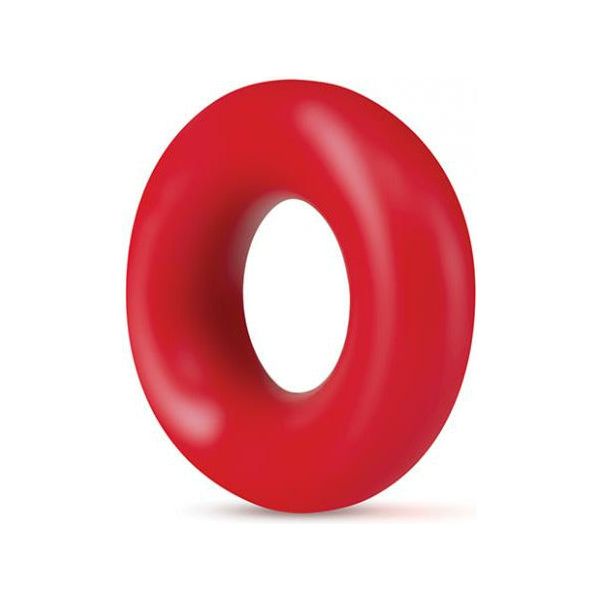 Blush Novelties Stay Hard Donut Rings Red Pack of 2 - Enhancing Stamina and Pleasure for Men - TPE Cock Rings with Tear-Resistant Strength - 0.7