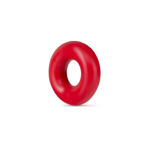 Blush Novelties Stay Hard Donut Rings Oversized Red Cock Rings - Model X1 - Male Pleasure - Enhanced Erection and Stamina
