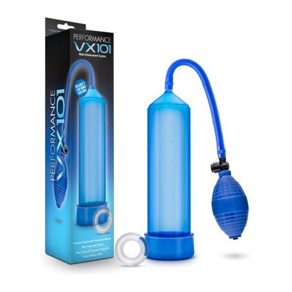 Performance VX101 Male Enhancement Penis Pump Blue - The Ultimate Pleasure Enhancer for Men