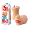 X5 Men Oral Anne Mouth Stroker - Model X5M-001 - Male Masturbator for Oral Pleasure - Vanilla Beige - Adult Naughty Store