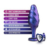 Blush Novelties Anal Adventures Matrix Bumped Bling Plug Sapphire - BN10122 - Unisex Anal Pleasure Toy - Adult Naughty Store