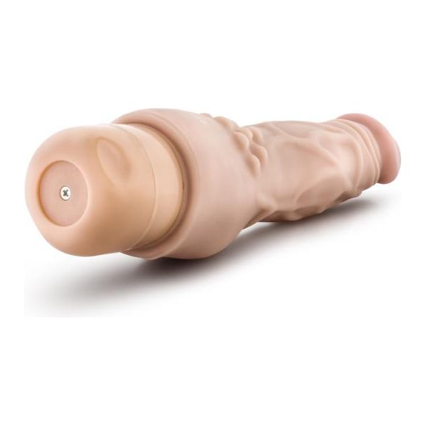Dr Skin Cock Vibe #4 Beige Vibrating Dildo - Powerful Pleasure for All Genders and Sensational Stimulation