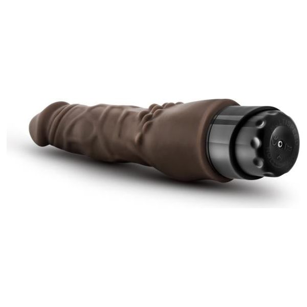 Dr. Skin Cock Vibe 4 Chocolate Brown Realistic Vibrating Dildo for Women - Intense Pleasure and Sensual Satisfaction