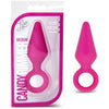 Introducing the SensualSilk Candy Rimmer Medium Butt Plug - Model CR-2001 - for Ultimate Anal Pleasure in Fuchsia Pink! - Adult Naughty Store