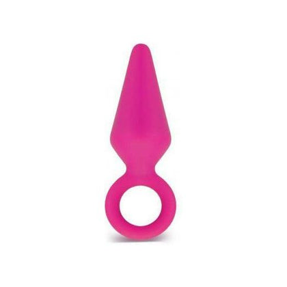 Introducing the SensualSilk Candy Rimmer Medium Butt Plug - Model CR-2001 - for Ultimate Anal Pleasure in Fuchsia Pink! - Adult Naughty Store