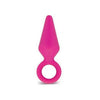 Introducing the SensualSilk Candy Rimmer Medium Butt Plug - Model CR-2001 - for Ultimate Anal Pleasure in Fuchsia Pink! - Adult Naughty Store