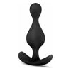 Blush Novelties Anal Adventures Platinum Wave Plug Black - Model AP-101: Unleash Intense Pleasure for All Genders with this Sensational Silicone Anal Toy