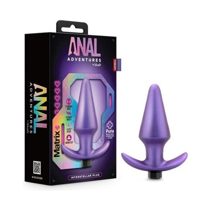 Blush Novelties Anal Adventures Matrix Plug Interstellar Astro Violet - Sensational Pleasure for All Genders in Intimate Exploration - Adult Naughty Store