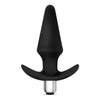 Blush Novelties Luxe Discover Black Anal Plug - Model LXD-500 - Unisex Silicone Vibrating Butt Plug - Intense Pleasure in Black