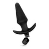 Blush Novelties Anal Adventures Platinum Silicone Vibrating Plug BN10595 - Unisex Anal Pleasure Toy - Black - Adult Naughty Store