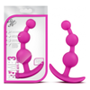 Luxe Be Me 3 Fuchsia Silicone Anal Beads - Model LBM3F - Unisex Pleasure - Intense Pleasure for Ultimate Satisfaction