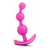 Luxe Be Me 3 Fuchsia Silicone Anal Beads - Model LBM3F - Unisex Pleasure - Intense Pleasure for Ultimate Satisfaction - Adult Naughty Store