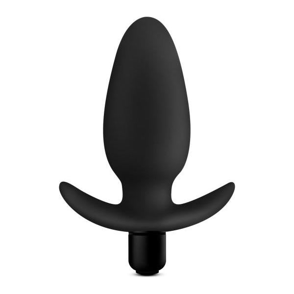 Blush Novelties Anal Adventures Platinum Silicone Saddle Plug Black - Model X123: Unisex Anal Pleasure at its Finest