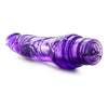 Introducing the B Yours Vibe 7 Purple Realistic Vibrating Dildo - The Ultimate Pleasure Experience for All Genders and Intimate Desires - Adult Naughty Store