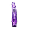 Introducing the B Yours Vibe 7 Purple Realistic Vibrating Dildo - The Ultimate Pleasure Experience for All Genders and Intimate Desires - Adult Naughty Store