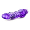 Introducing the B Yours Vibe 7 Purple Realistic Vibrating Dildo - The Ultimate Pleasure Experience for All Genders and Intimate Desires - Adult Naughty Store