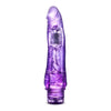 Introducing the B Yours Vibe 7 Purple Realistic Vibrating Dildo - The Ultimate Pleasure Experience for All Genders and Intimate Desires - Adult Naughty Store