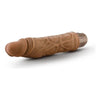 Dr. Skin Cock Vibe #10 Mocha Realistic Cock - Powerful Vibrating Dildo for Sensual Pleasure, Brown - Adult Naughty Store