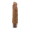 Dr. Skin Cock Vibe #10 Mocha Realistic Cock - Powerful Vibrating Dildo for Sensual Pleasure, Brown - Adult Naughty Store