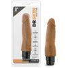 Dr. Skin Cock Vibe 14 - 8 Inch Vibrating Dildo in Mocha Brown - Unleash Pleasure and Intensity - Adult Naughty Store