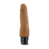 Dr. Skin Cock Vibe 14 - 8 Inch Vibrating Dildo in Mocha Brown - Unleash Pleasure and Intensity - Adult Naughty Store