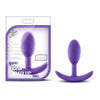 Blush Novelties Luxe Wearable Vibra Slim Plug Small Purple - Unleash Sensual Pleasure - Adult Naughty Store