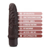 Dr. Skin Silicone Dr. Robert 7 In Vibrating Dildo - The Ultimate Pleasure Experience for Him and Her in Sensual Brown
