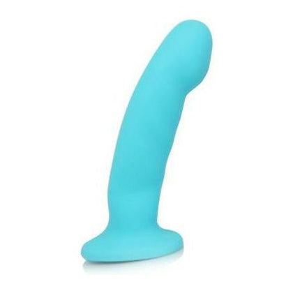 Blush Novelties Luxe Line Cici Pure Silicone Dildo Blue - Ultimate Pleasure for All Genders and Exquisite G-Spot Stimulation