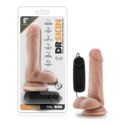 Dr. Skin Dr. Rob 6in Cock Vanilla Vibrating