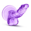 Introducing the Naturally Yours 4 Inches Mini Cock Purple Realistic Dildo - Model NC-4P: The Ultimate Pleasure Companion for Intense G-Spot or Prostate Stimulation!