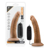 Dr. Skin Dr. Dave 7 Inches Vibrating Cock Suction Cup - Realistic Tan Mocha Dildo for Unforgettable Pleasure