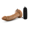 Dr. Skin Dr. Dave 7 Inches Vibrating Cock Suction Cup - Realistic Tan Mocha Dildo for Unforgettable Pleasure
