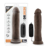 Dr. Skin Dr. Throb 9.5 inches Vibrating Cock Suction Cup Brown
