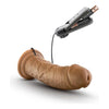 Blush Novelties Dr Skin Dr Joe 8-Inch Vibrating Cock with Suction Cup - Mocha - Realistic Dildo for Sensual Pleasure