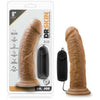 Blush Novelties Dr Skin Dr Joe 8-Inch Vibrating Cock with Suction Cup - Mocha - Realistic Dildo for Sensual Pleasure